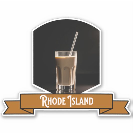 Sticker Lait de café Rhode Island (Devant)