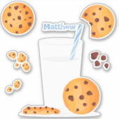 Sticker Lait et cookies (Devant)