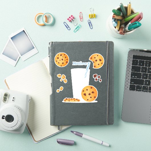 Sticker Lait et cookies (Couverture iPad)