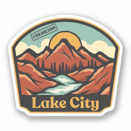 Sticker Lake City, Colorado (Devant)