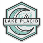 Sticker LAKE PLACID lune hexa (Devant)