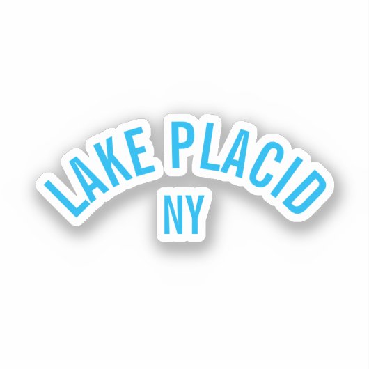 Sticker Lake Placid, NY (Recto)