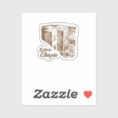 Sticker Lalibela Ethiopia (Feuille)