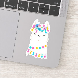 Sticker Lama floral mignon