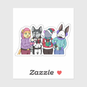 Sticker L'amitié réchauffe le coeur