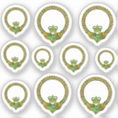 Sticker L'amour du claddaghe irlandais (Recto)