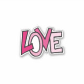 STICKER L'AMOUR EST LA RÉPONSE (Devant)