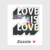 Sticker L'amour est l'amour (Feuille)