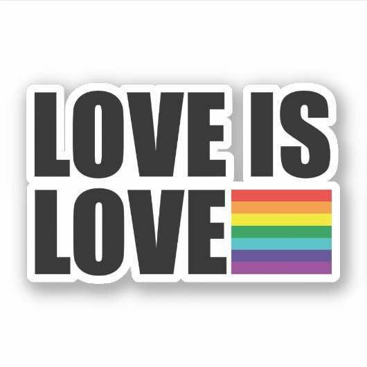 Sticker L'amour est l'amour (Devant)