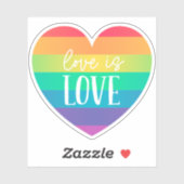 Sticker L'amour est l'amour (Feuille)