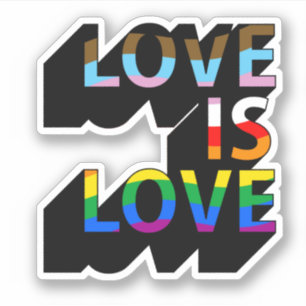 Sticker L'amour est l'amour Fierté inclusive