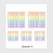 Sticker L'amour est l'amour Rétro (Feuille)