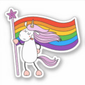 Sticker L'amour n'a aucune limite Unicorne (Devant)