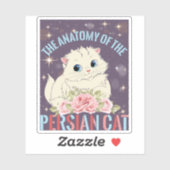 Sticker L'Anatomy Cat du Persian (Feuille)