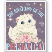 Sticker L'Anatomy Cat du Persian (Devant)