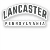 Sticker Lancaster Pennsylvania PA (Recto)