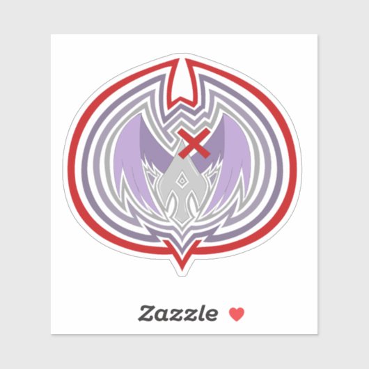 Sticker Lance de l'ange déchu Graphique Ondulations (Feuille)