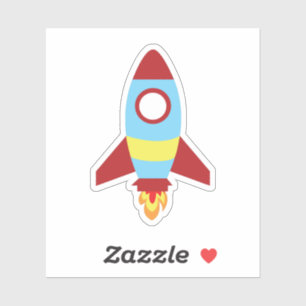 Sticker Lancement d'un vaisseau spatial de fusée
