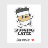 Sticker Lancer Le Dernier Jeu De Café Drôle (Feuille)