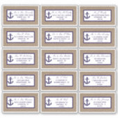 Sticker L'Ancre De La Marine Sur La Collection De Mariages (Devant)