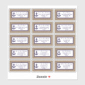 Sticker L'Ancre De La Marine Sur La Collection De Mariages (Feuille)