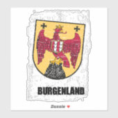 Sticker Land de Burgenland Autriche (Feuille)