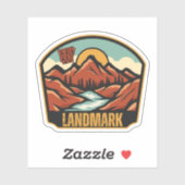 Sticker Landmark, Arkansas (Feuille)