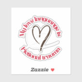 Sticker langage d'amour est un traumatisme fictif | lecteu (Feuille)