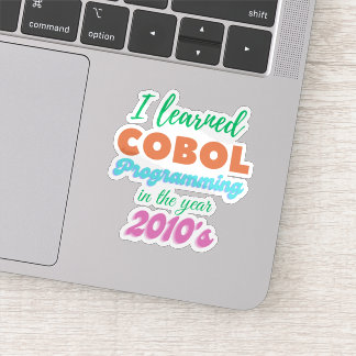Sticker Langage de programmation Cobol appris en 2010