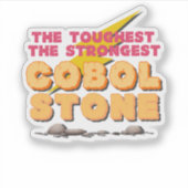 Sticker Langage de programmation Cobol comme une pierre fo (Devant)