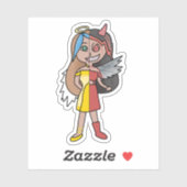 Sticker L'ange dangereux (Feuille)