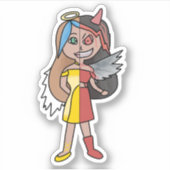 Sticker L'ange dangereux (Devant)