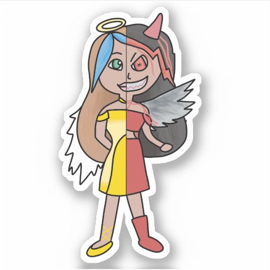 Sticker L'ange dangereux (Devant)