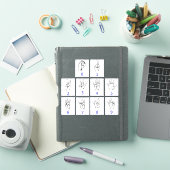 Sticker Langue des signes américaine, apprendre les numéro (Couverture iPad)