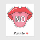 Sticker Langue NON (Feuille)