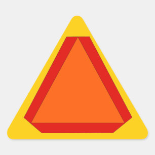 Sticker langzaam bewegend teken voor slak post bri