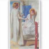 Sticker L'Annonciation de Dante Gabriel Rossetti (Devant)