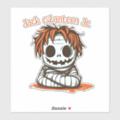Sticker Lanterne de Jack O' momifié (Feuille)