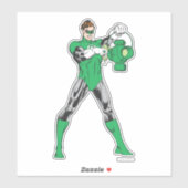 Sticker Lanterne verte avec lanterne (Feuille)