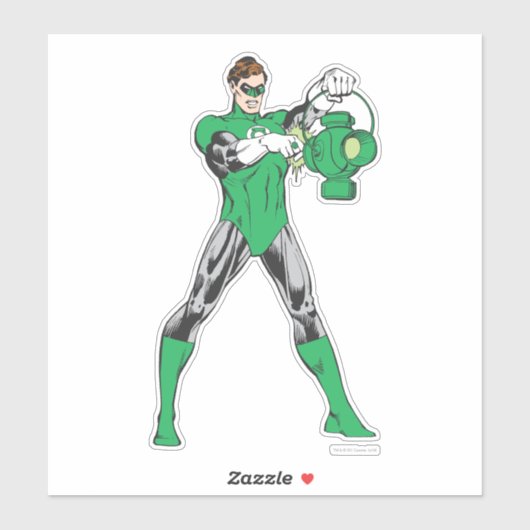 Sticker Lanterne verte avec lanterne (Feuille)