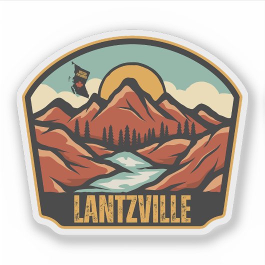 Sticker Lantzville, Colombie-Britannique (Devant)