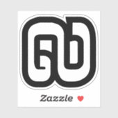 Sticker Lao / Laos Numéro Neuf / 9 / ໙ (Kao/Gao) Laotien (Feuille)