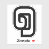 Sticker Lao / Laos Numéro Un / 1 / ໑ (Nung/Nueng) Laotien (Feuille)