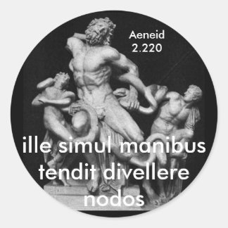 sticker: laocoon ronde sticker