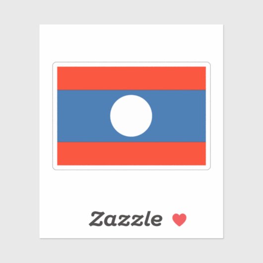 Sticker Laos (Feuille)