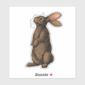 Sticker Lapin (Feuille)