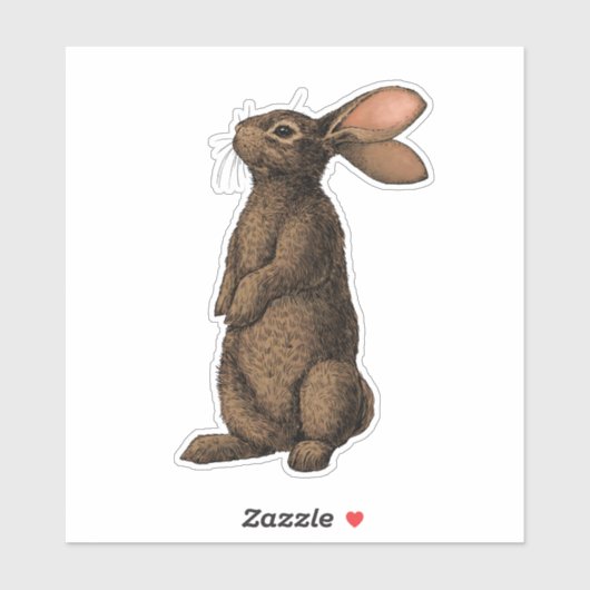 Sticker Lapin (Feuille)