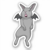 Sticker Lapin à aile de chauve-souris (Recto)