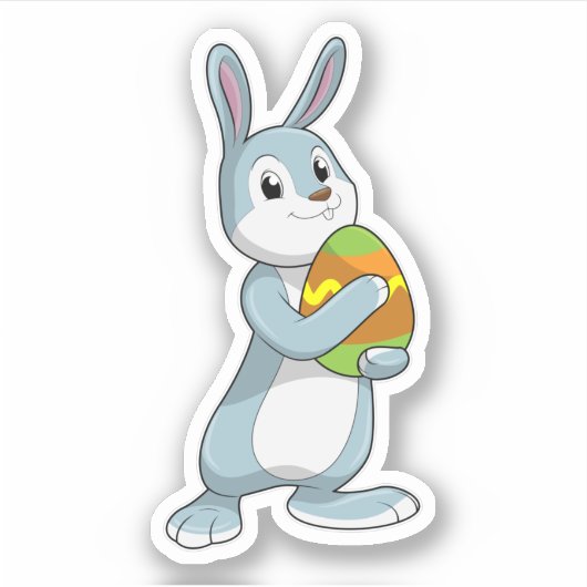 Sticker Lapin avec oeuf (Devant)