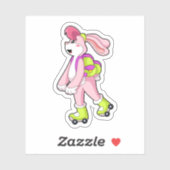 Sticker Lapin avec roulettes (Feuille)
